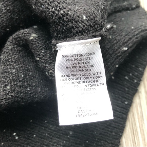 🆕 NWT BLACK SPECKLED MIDI SWEATER DRESS - Picture 2 of 4